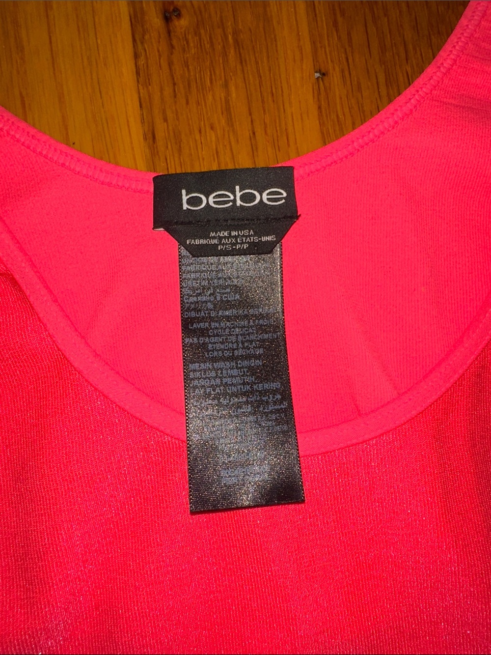 Bebe Sleeveless Bodycon Dress in Hot Coral - Picture 7 of 10